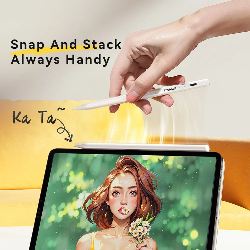 ESSAGER Anti-Mistouch Magnetic Capacitive Stylus Pen High Sensitive Touch Screen Pencil - 5