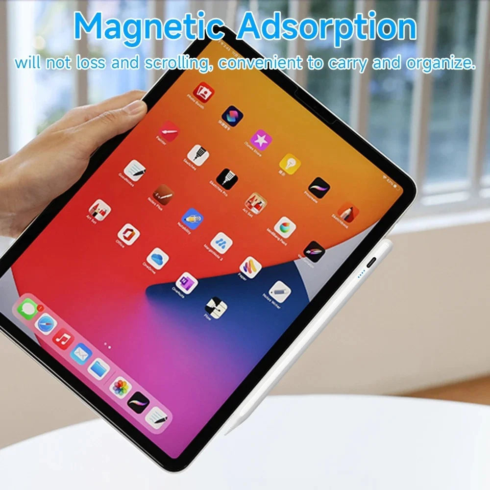 Universal Capacitive Stylus with 4-LED Battery Indicator for iOS and Android Devices - 3
