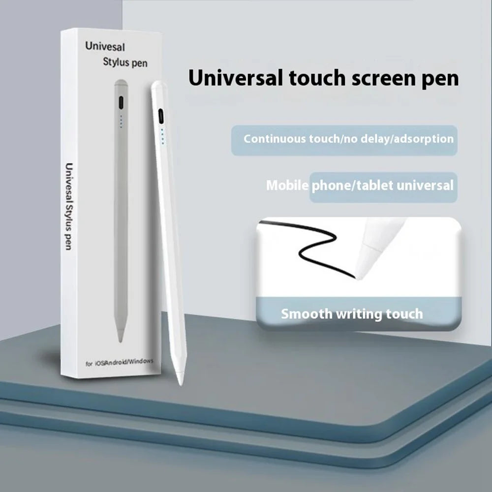 Universal Capacitive Stylus with 4-LED Battery Indicator for iOS and Android Devices - 6