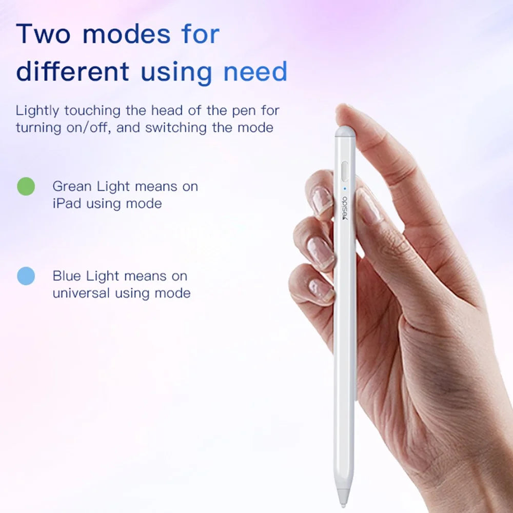 YESIDO ST10 110mAh Active Stylus Pen Aluminum Alloy Stylus Universal Compatible Dual System - 7