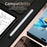 Tablet Phone Stylus Precise Writing Rechargeable Capacitive Pen - White - 4