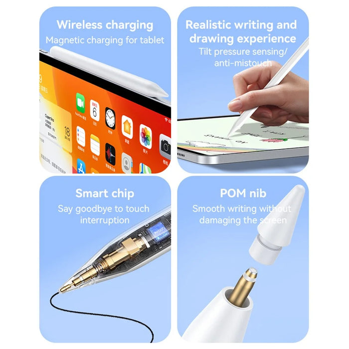 YESIDO ST18 For iPad Stylus Pen Wireless Charging Compatible Magnetic Attachment Touch Screen Pencil - 3