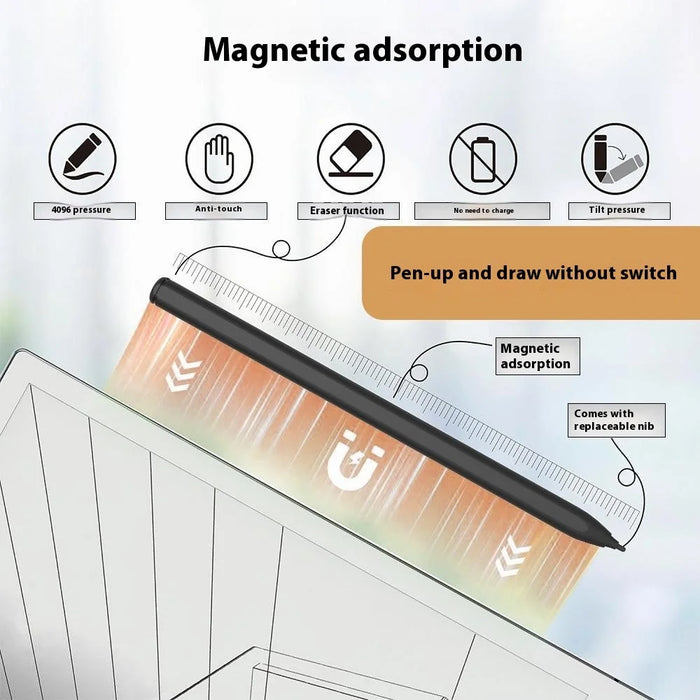 P30 Electromagnetic Stylus Pen Palm Rejection 4096 Pressure Levels Magnetic Touch Screen Pencil - 3