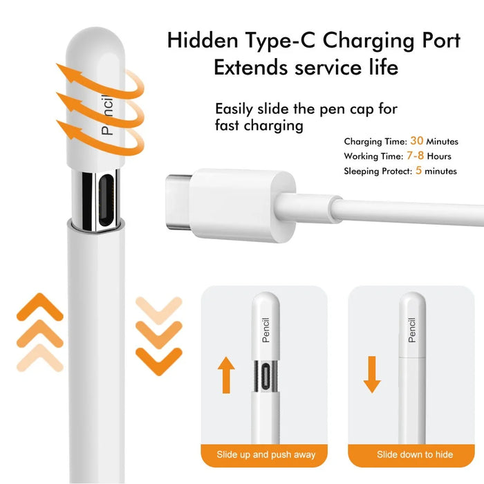 P20Pro Stylus Pen Bluetooth-Compatible Digital Writing Pencil Magnetic Capacitive Touch Screen Pencil for iPad - 6