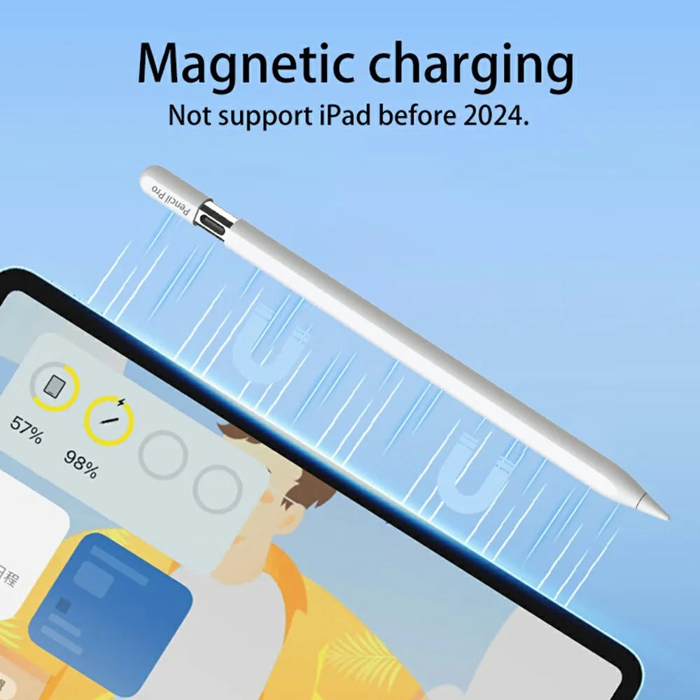 P24pro 1.7mm Tip Active Capacitive Stylus Magnetic Wireless Touch Screen Pen for iPad - 2