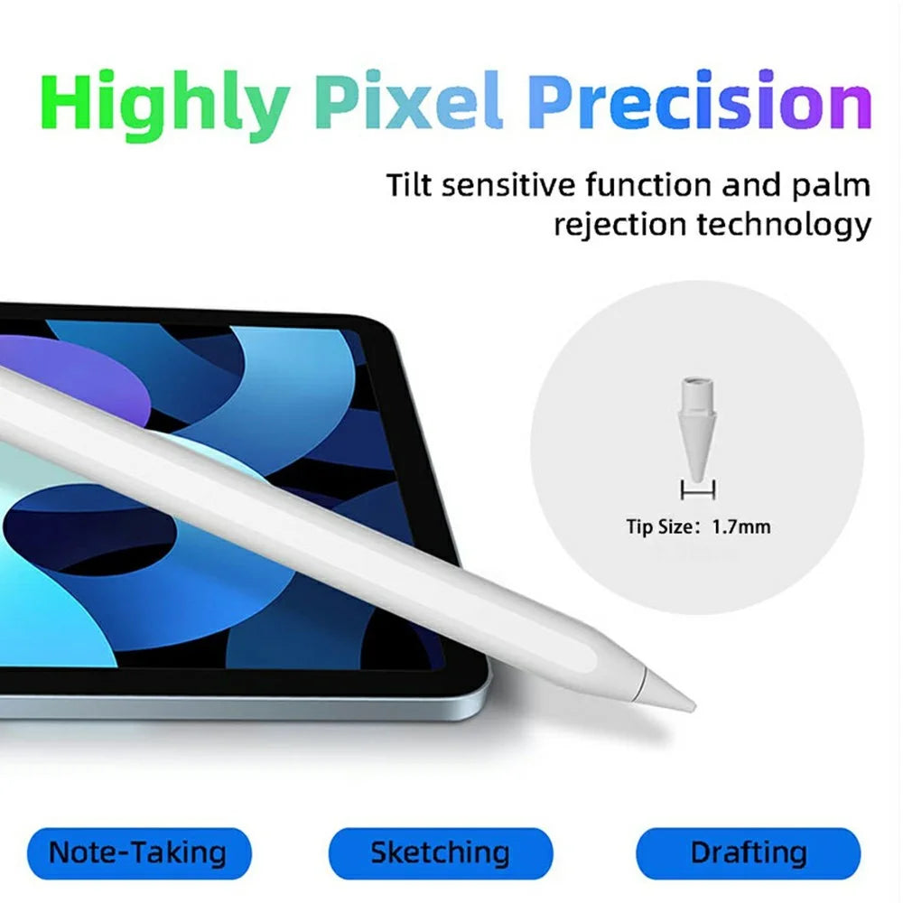 P24pro 1.7mm Tip Active Capacitive Stylus Magnetic Wireless Touch Screen Pen for iPad - 4