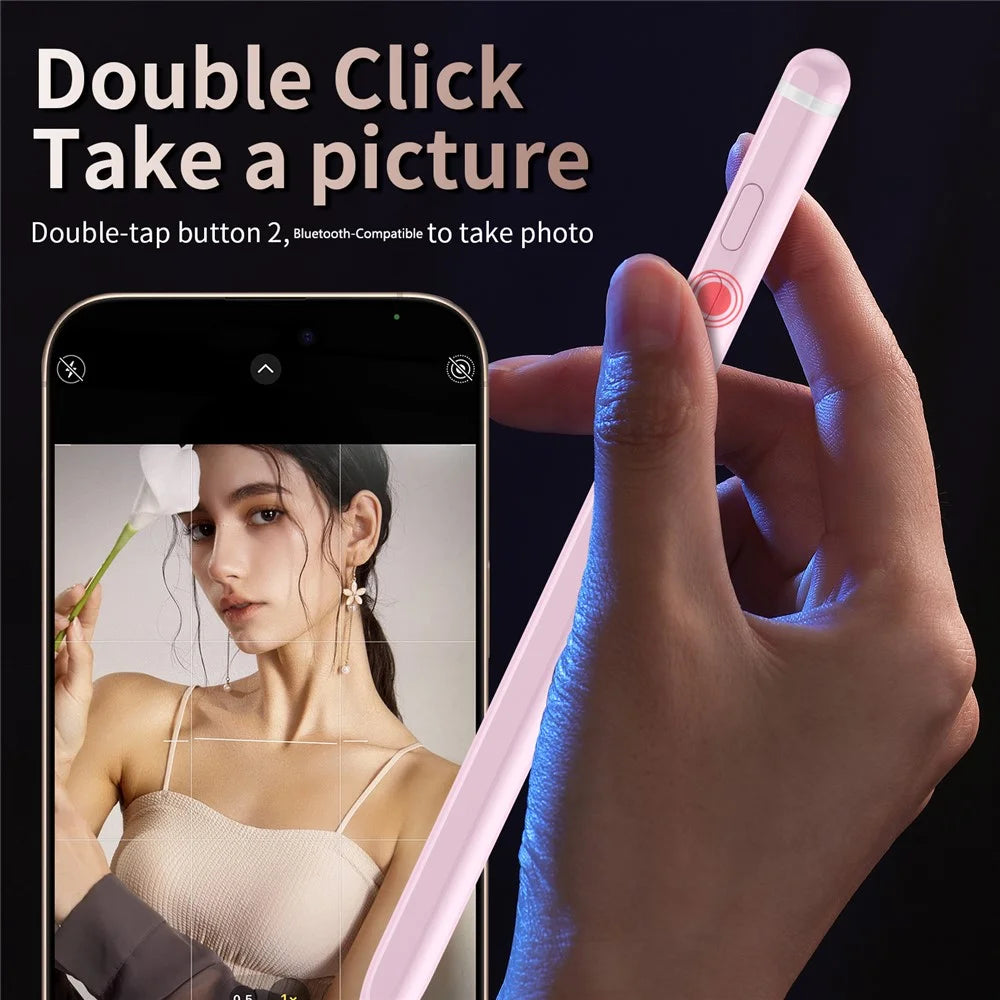 For Samsung Galaxy Z Fold7 5G Capacitive Pen Bluetooth-Compatible Digital Precision Input Writing Stylus - Pink - 6