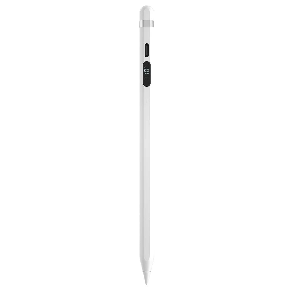 KHD-103 For iPad (2018 - 2025) Magnetic Active Stylus Digital Display Palm Rejection Touch Screen Pen - White - 1