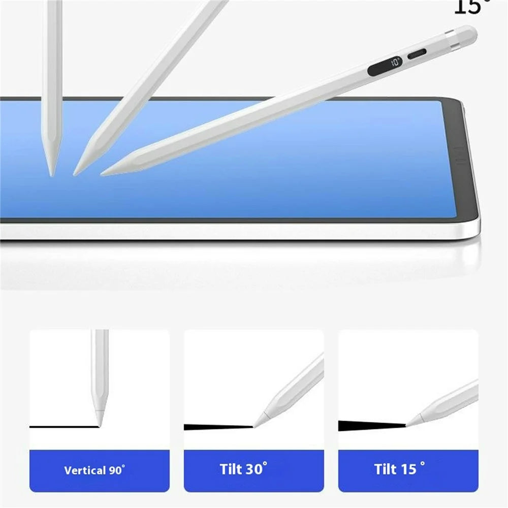 KHD-103 For iPad (2018 - 2025) Magnetic Active Stylus Digital Display Palm Rejection Touch Screen Pen - White - 3