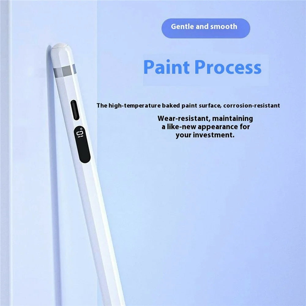 KHD-103 For iPad (2018 - 2025) Magnetic Active Stylus Digital Display Palm Rejection Touch Screen Pen - White - 6
