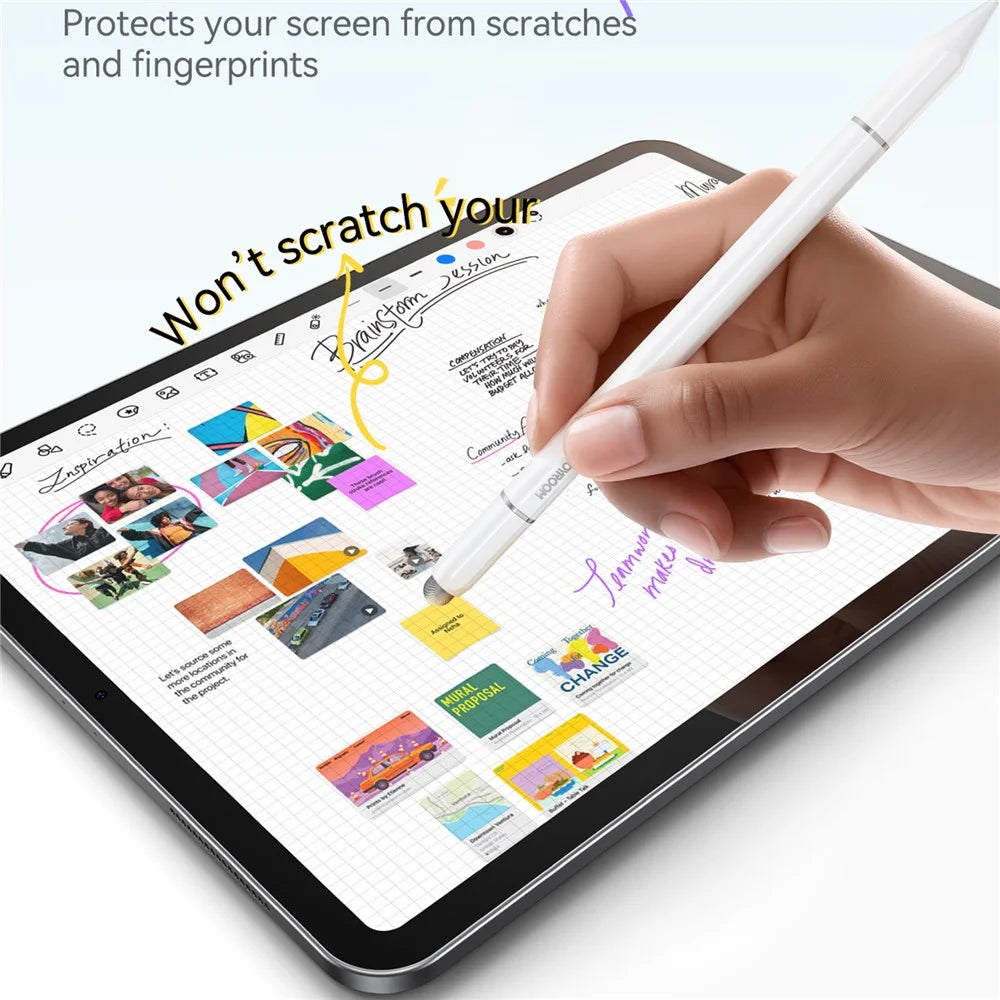 JOYROOM JR-BP561 Stylus Pen Passive 3-in-1 Magnetic Capacitive Pencil for Tablets Smartphones - White - 4