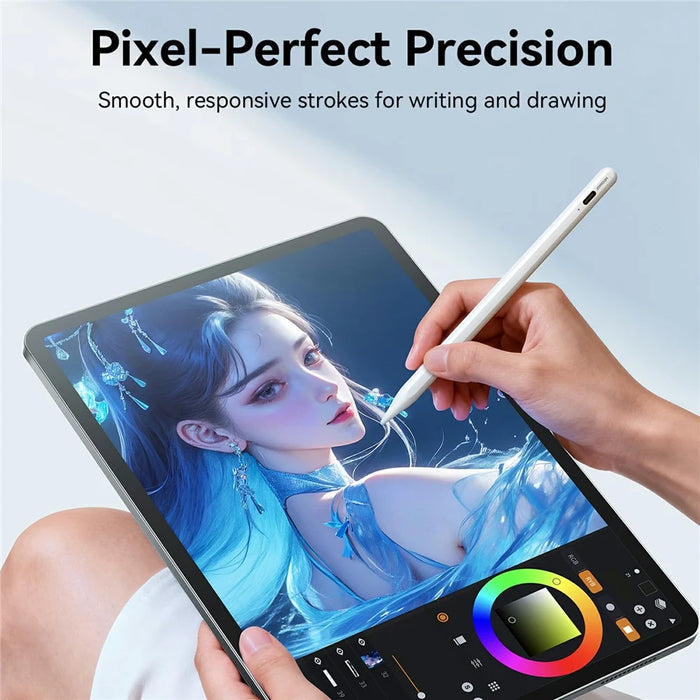 JOYROOM JR-K12 Pro Active Capacitive Stylus Pen Type-C Fast Charging Pencil with 2Pcs Tips - White - 3