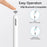 JOYROOM JR-X9S PRO Active Capacitive Stylus Pen Type-C Fast Charging Pencil with 2 Tips - White - 4