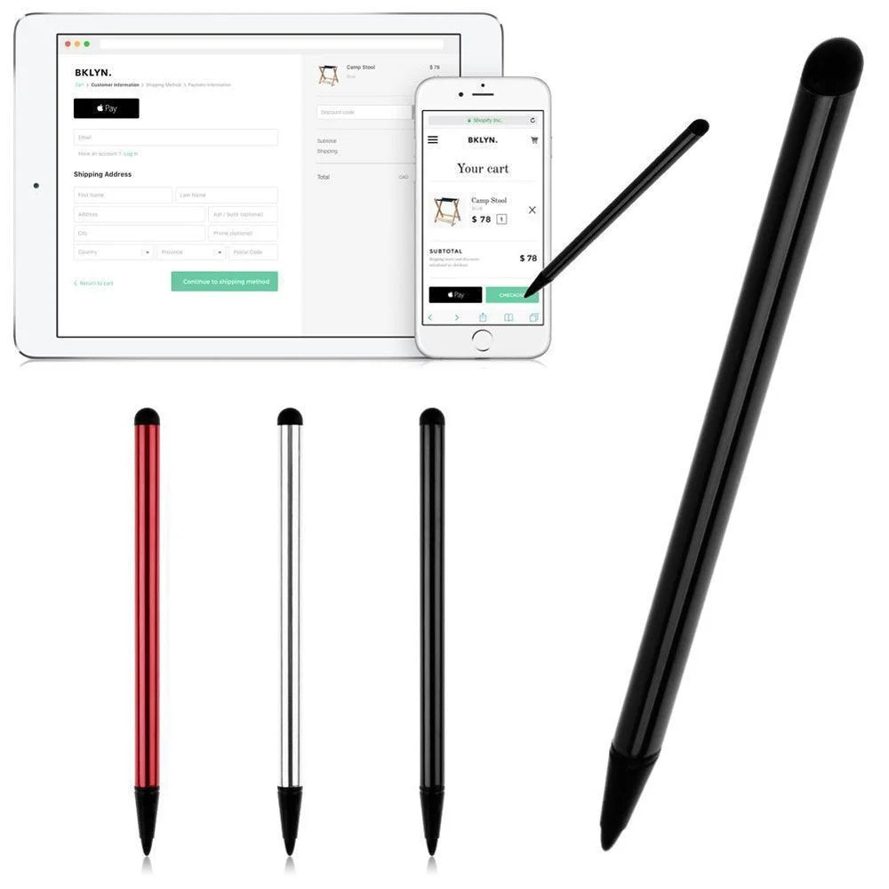 Stylus Pen for iPhone / Samsung / iPad Capacitive Pen Touch Screen Stylus Pencil Mobile Phone Pen - Black - 4