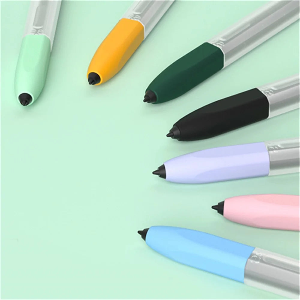 For Samsung Galaxy Tab S6 Lite Stylus Pen Silicone Sleeve Anti-drop Anti-dirt Cover - Pink - 3
