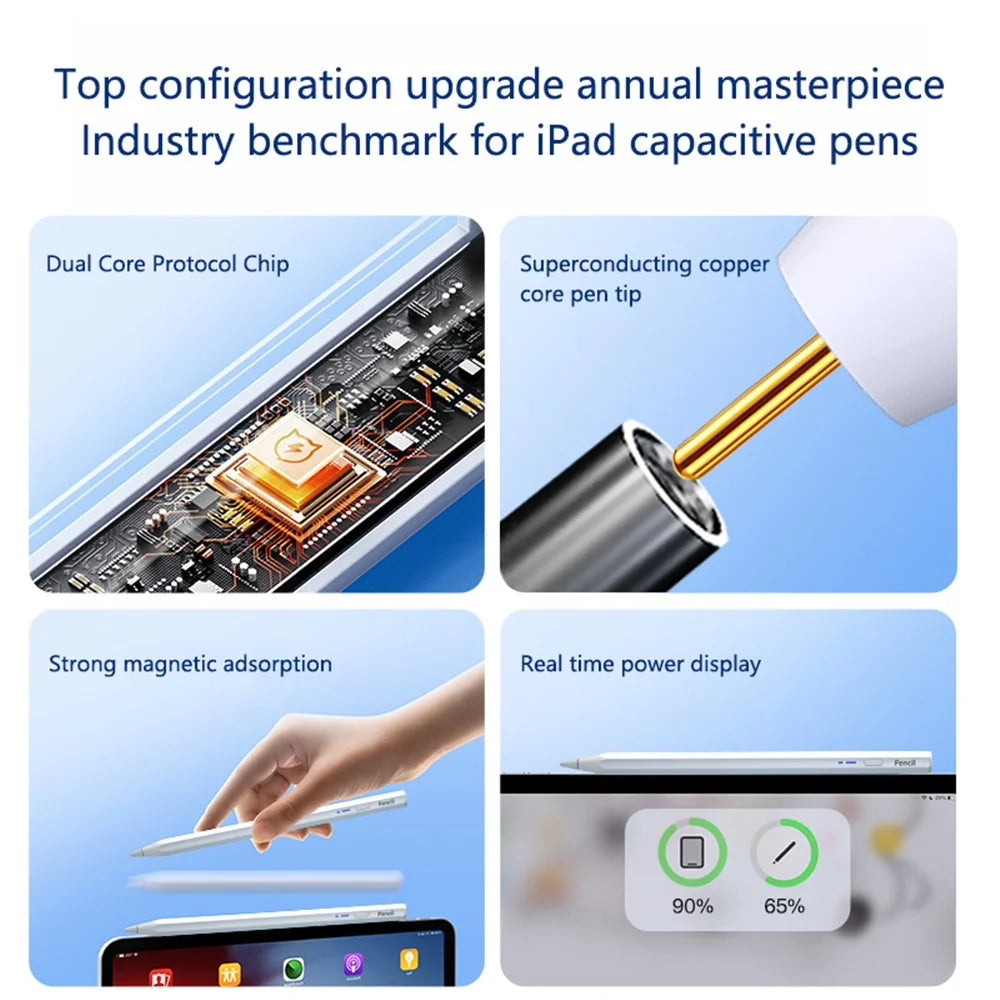 BP18-BL Type-C Universal Hexagonal Bluetooth-compatible Stylus Pen for Touching Writing Drawing - 3