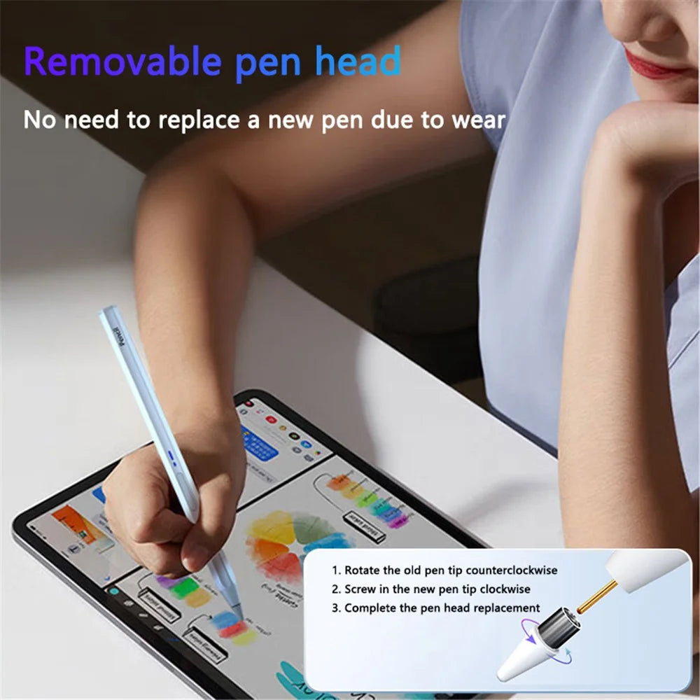 BP19-BL Type-C Universal Hexagonal Stylus Pen Touch Screen Bluetooth-compatible Pencil for Writing Drawing - 6