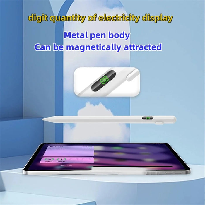 Stylus Pen Capacitive Screen Writing Stylus Pencil with Power Display for iPad / iPhone / Android Tablets Phone - 4