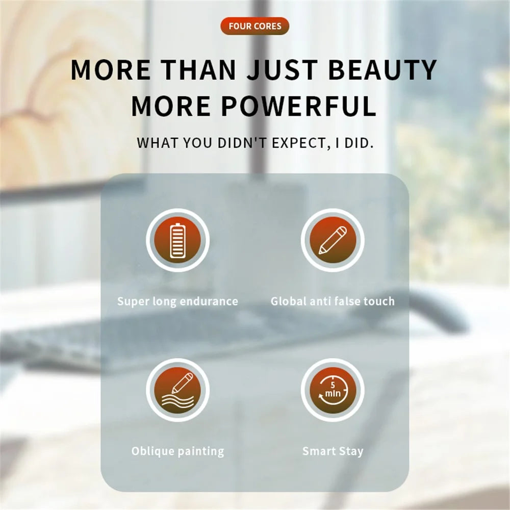 6WP Active Capacitive Pen Anti False Touch Bluetooth-compatible Stylus POM Nib Pencil with Indicator Light - 3