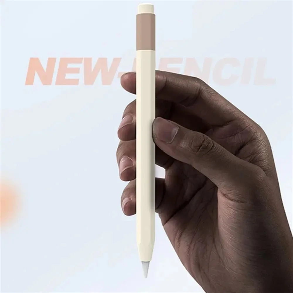 For Apple Pencil (USB-C) Anti-skid Silicone Protective Sleeve Capacitive Stylus Pen Anti-drop Cover - Deep Pink - 4