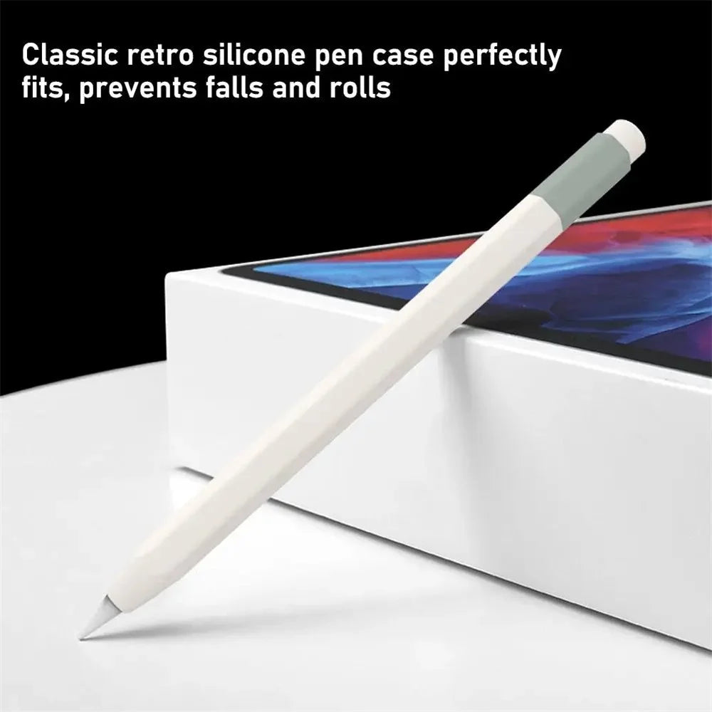 For Apple Pencil (USB-C) Anti-skid Silicone Protective Sleeve Capacitive Stylus Pen Anti-drop Cover - Deep Pink - 7