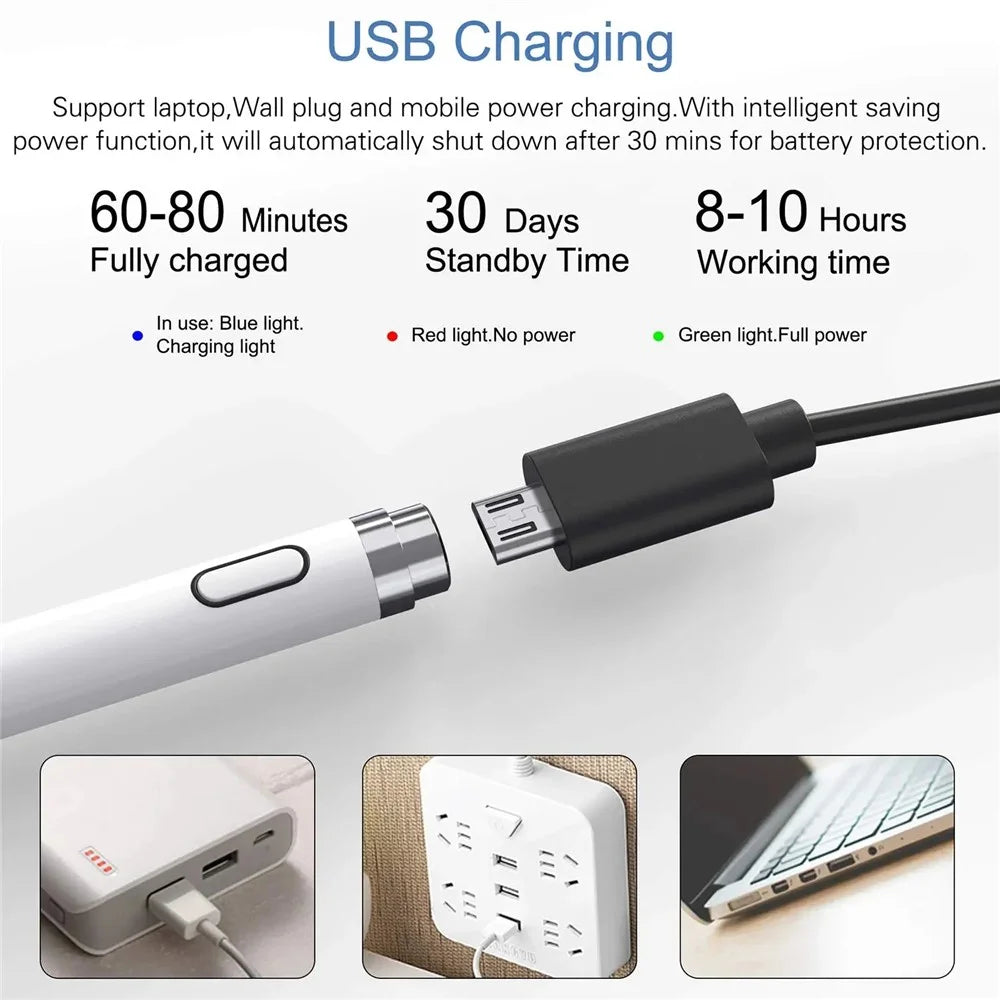 Lightweight Active Capacitive Stylus Pen for Cell Phone, Tablet Writing Drawing Pencil - 3