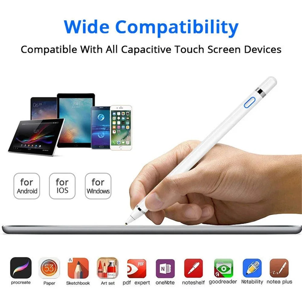 Lightweight Active Capacitive Stylus Pen for Cell Phone, Tablet Writing Drawing Pencil - 4