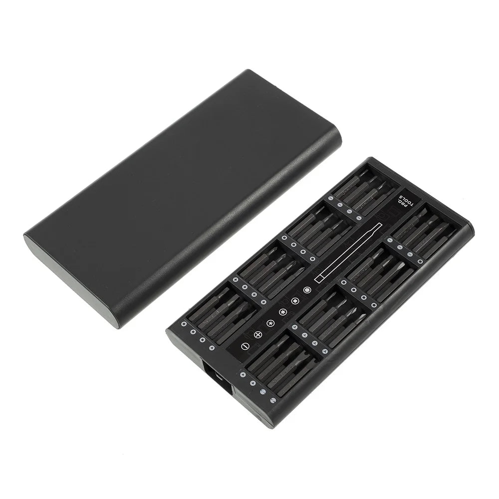 63-in-1 Magnetic Precision Screwdriver Repair Tool Kit Bits Set - Black - 2