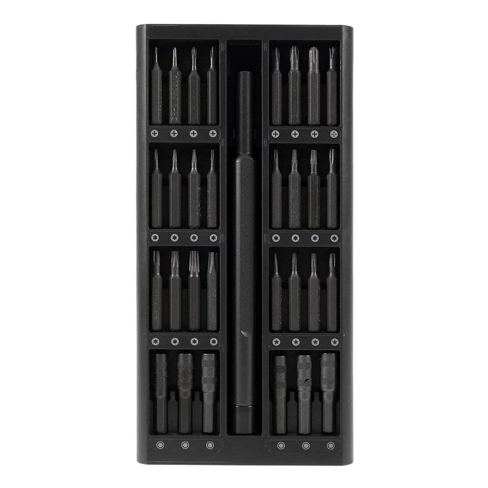 63-in-1 Magnetic Precision Screwdriver Repair Tool Kit Bits Set - Black - 6