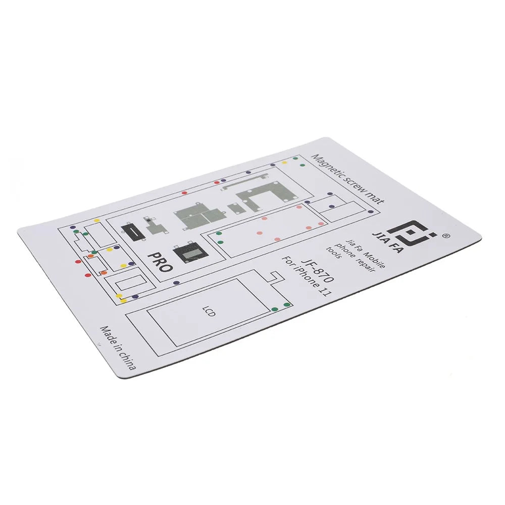 JF-870 Magnetic Screw Mat Screw Organizer Pad for iPhone 11 Pro - 3