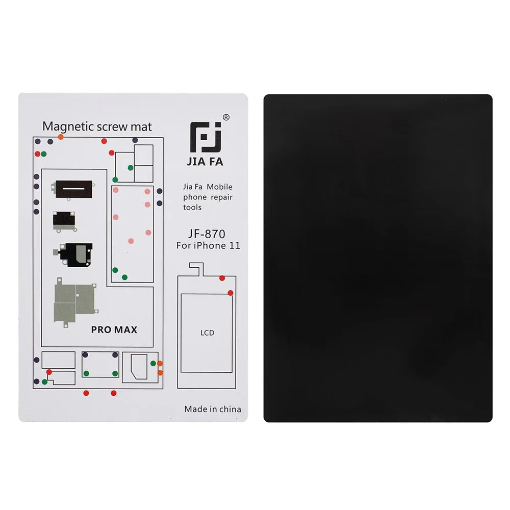 JF-870 Magnetic Screw Mat Screw Organizer Pad for iPhone 11 Pro Max - 1