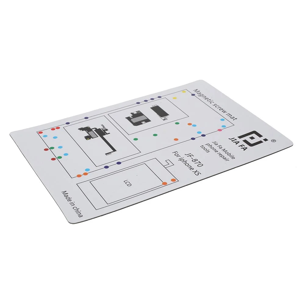 JF-870 Screw Organizer Pad Magnetic Screw Mat for iPhone XS - 4