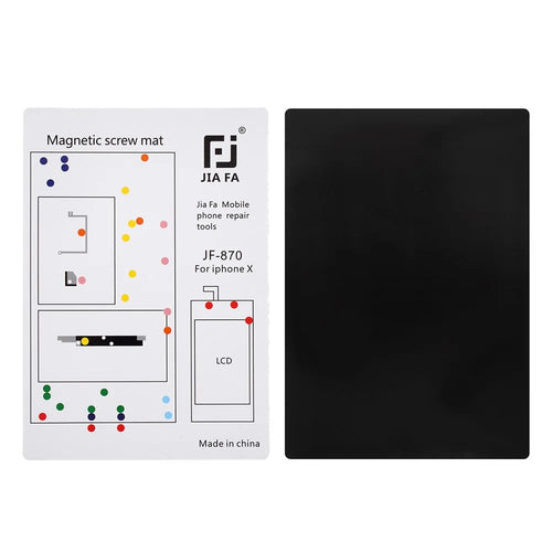 JF-870 Magnetic Screw Mat Screw Organizer Pad for iPhone X - 1