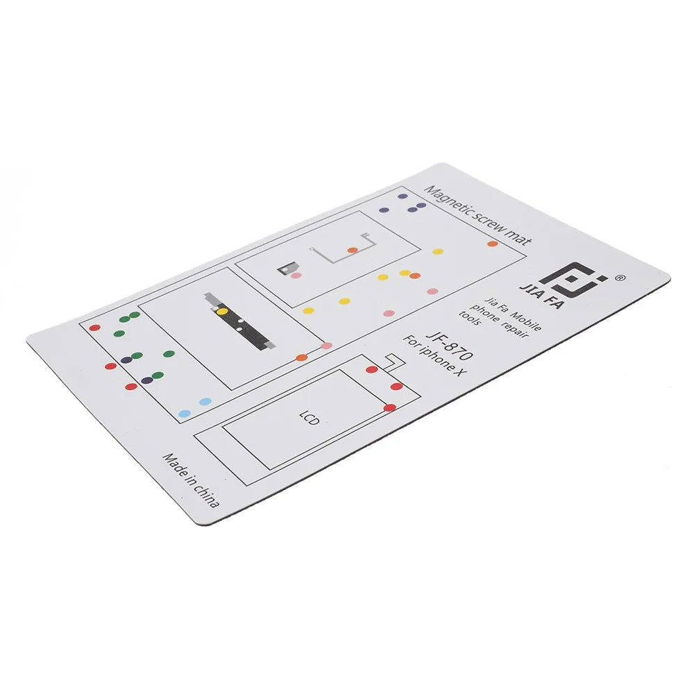 JF-870 Magnetic Screw Mat Screw Organizer Pad for iPhone X - 3