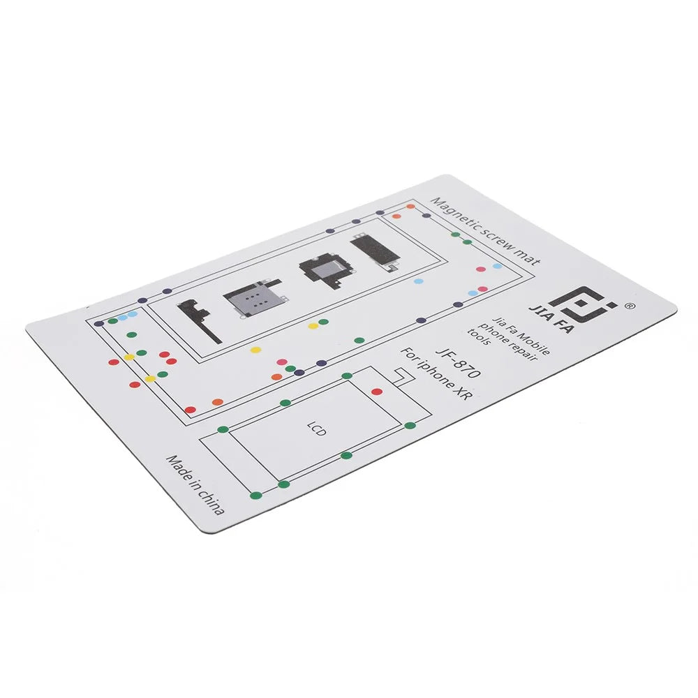 JF-870 Magnetic Screw Mat Screw Organizer Pad for iPhone XR - 3