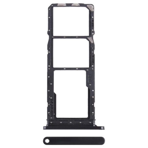 For Samsung Galaxy A05s 4G A057 OEM Dual SIM Card + SD Card Tray Holder Replacement Part (Without Logo) - Black - 1