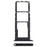 For Samsung Galaxy A05s 4G A057 OEM Dual SIM Card + SD Card Tray Holder Replacement Part (Without Logo) - Black - 1