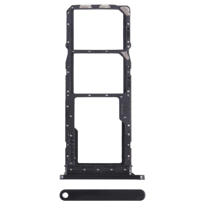 For Samsung Galaxy A05s 4G A057 OEM Dual SIM Card + SD Card Tray Holder Replacement Part (Without Logo) - Black - 1