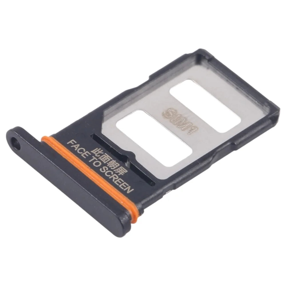 For Xiaomi Redmi Turbo 3 5G / Poco F6 5G Dual SIM Card Tray Holder Replacement Part (without Logo) - Black - 2