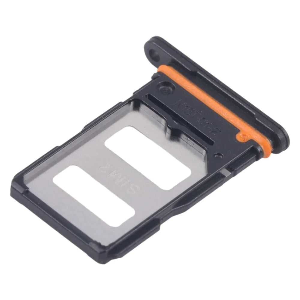 For Xiaomi Redmi Turbo 3 5G / Poco F6 5G Dual SIM Card Tray Holder Replacement Part (without Logo) - Black - 3