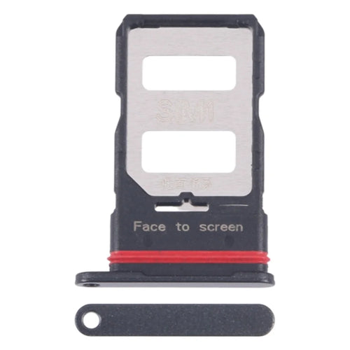 For Xiaomi Redmi K70E 5G / Poco X6 Pro 5G Dual SIM Card Tray Holder Replacement Part (Without Logo) - Black - 1