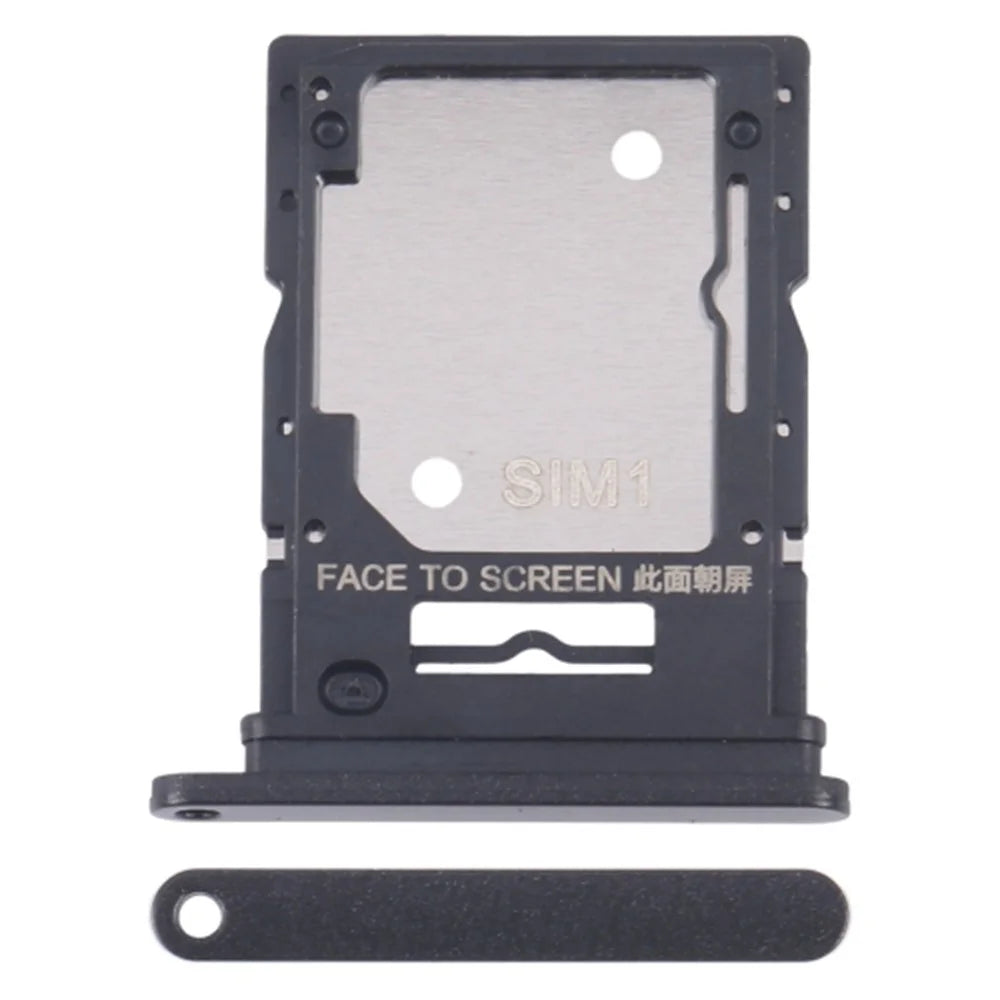 For Xiaomi Redmi Note 13 4G Dual SIM Card Tray Holder Replacement Part (Without Logo) - Black - 1