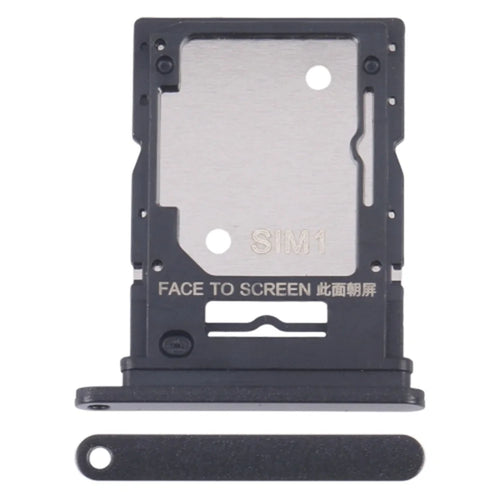 For Xiaomi Redmi Note 13 4G Dual SIM Card Tray Holder Replacement Part (Without Logo) - Black - 1
