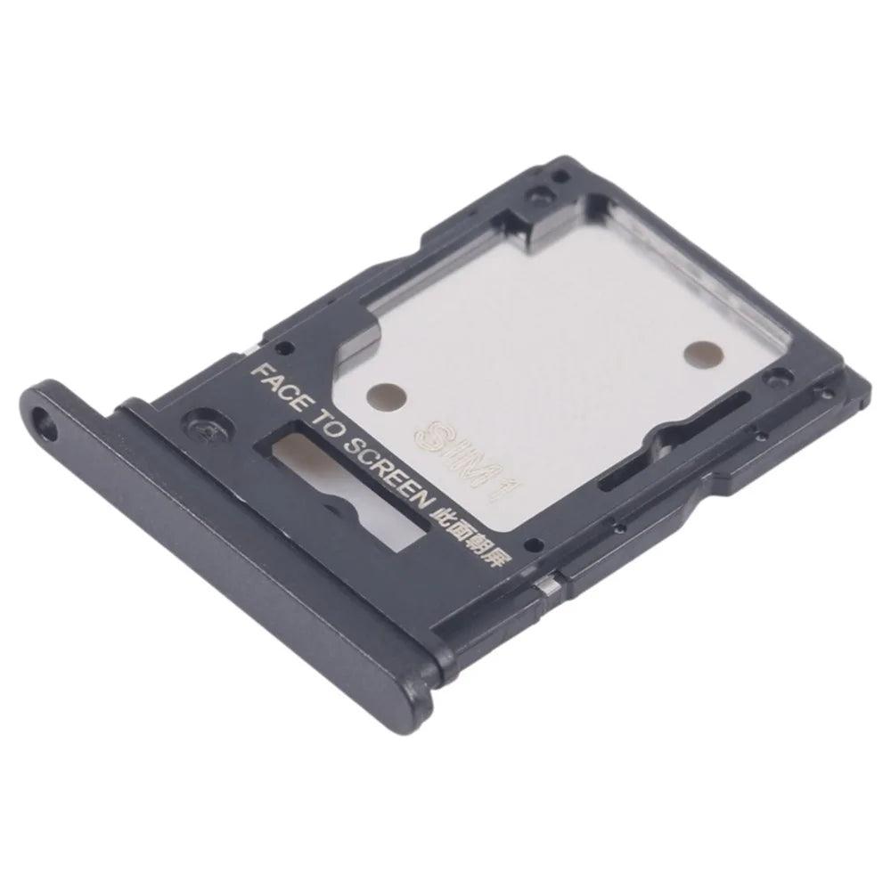 For Xiaomi Redmi Note 13 4G Dual SIM Card Tray Holder Replacement Part (Without Logo) - Black - 2