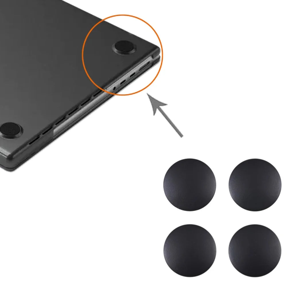 4Pcs OEM Bottom Case Rubber Feet Pad for MacBook Pro 13 inch / Pro 16 inch / Air 13 inch A2289 A2251 A2159 A2179 A2337 A2338 A2141 (Without Logo) - 3