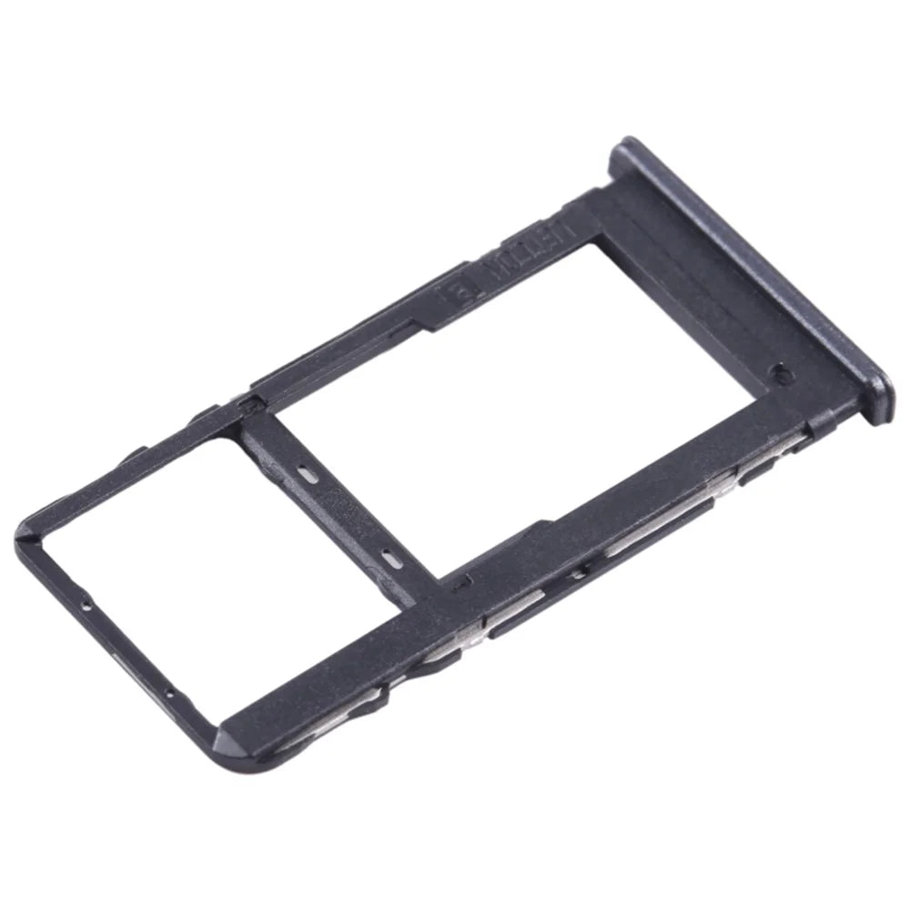 For TCL 40 SE OEM SIM Card + SD Card Tray Holder Replacement Part (Without Logo) - Dark Grey - 4