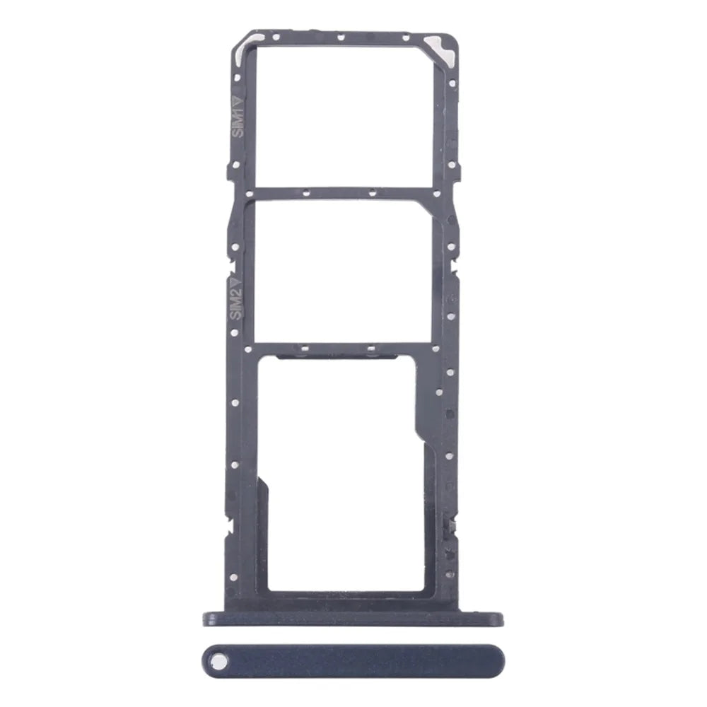 For Samsung Galaxy A06 4G A065 OEM Dual SIM Card + SD Card Tray Holder Replacement Part (Without Logo) - Black - 1