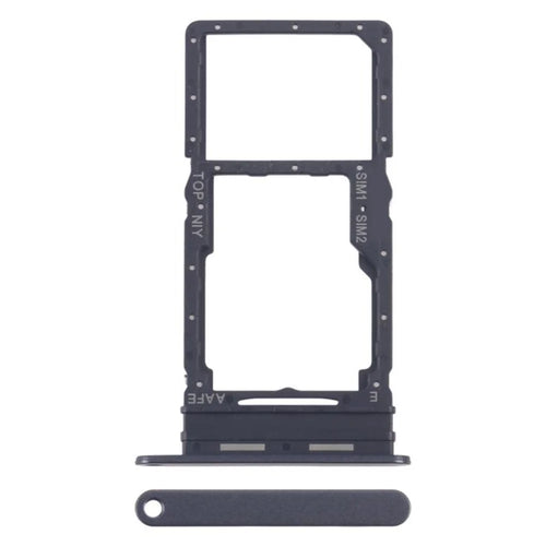 For Samsung Galaxy A16 4G A165 OEM Dual SIM Card + SD Card Tray Holder Replacement Part (Without Logo) - Black - 1
