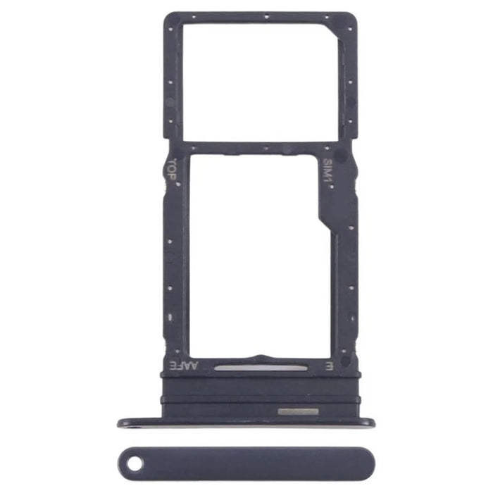For Samsung Galaxy A16 4G A165 OEM SIM Card + SD Card Tray Holder Replacement Part (Without Logo) - Black - 1