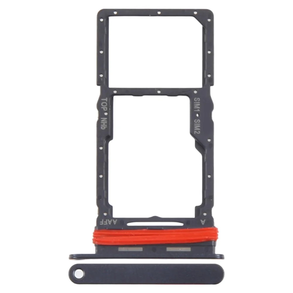 For Samsung Galaxy A16 5G A166B OEM Dual SIM Card + SD Card Tray Holder Replacement Part (Without Logo) - Black - 1
